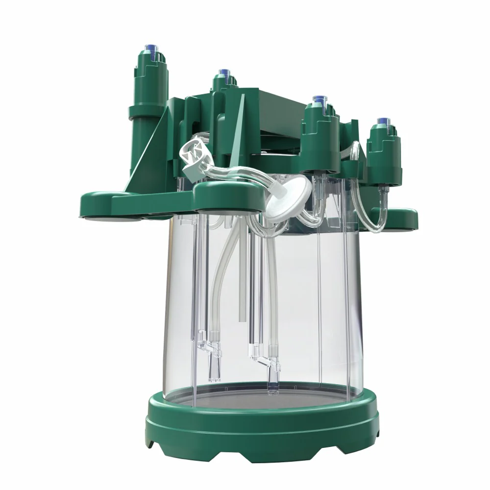 A G-Rex®100M-TF bioreactor with its tubing manifold assembled