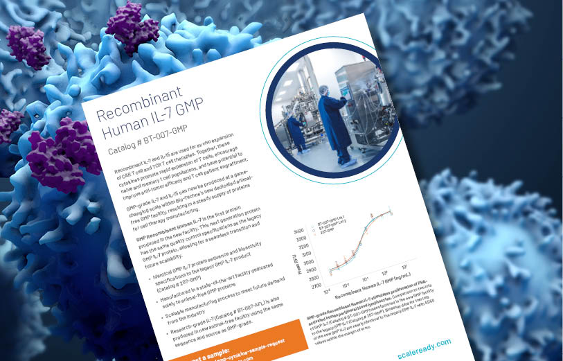 GMP IL-7 flyer for ScaleReady