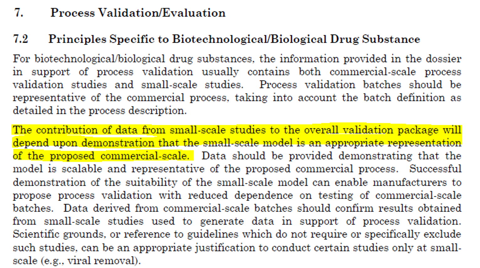 Principles Specific to Biotechnological/Biological Drug Substance